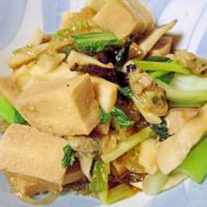 高野豆腐と青梗菜の中華風煮物